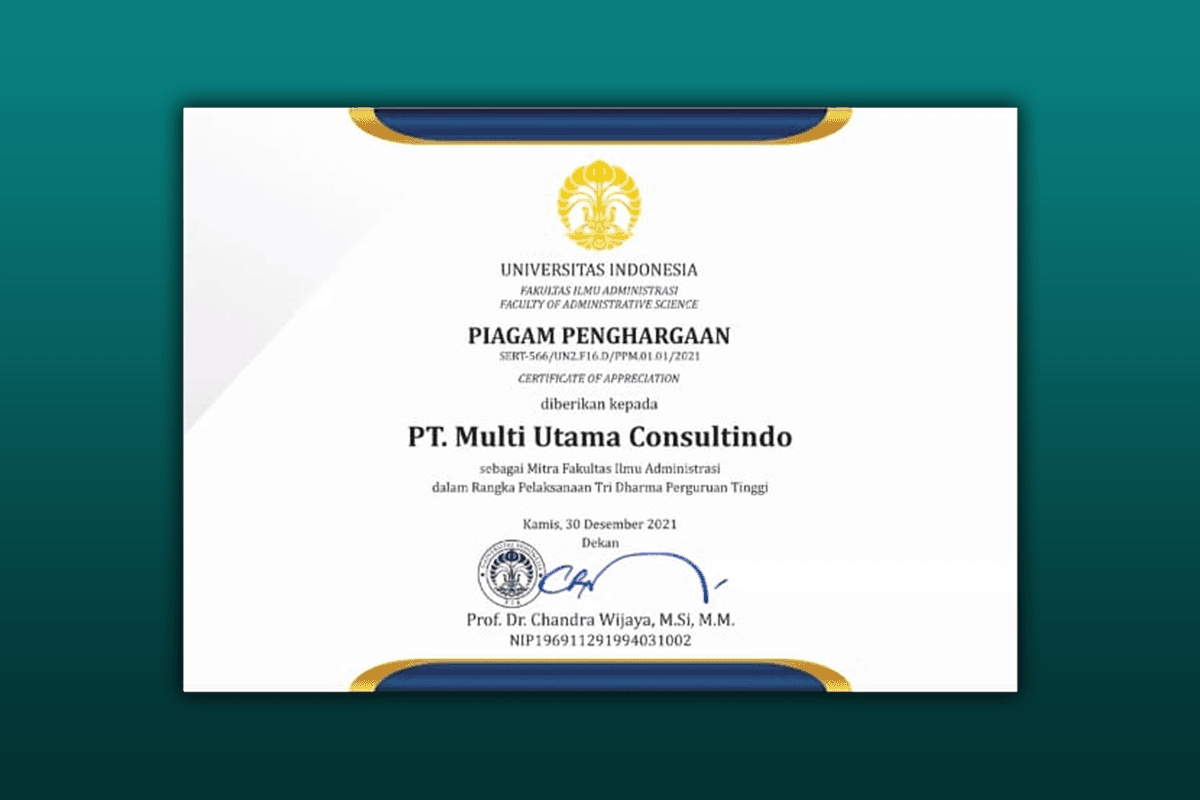 MUC Terima Penghargaan Sebagai Mitra FIA UI 2021