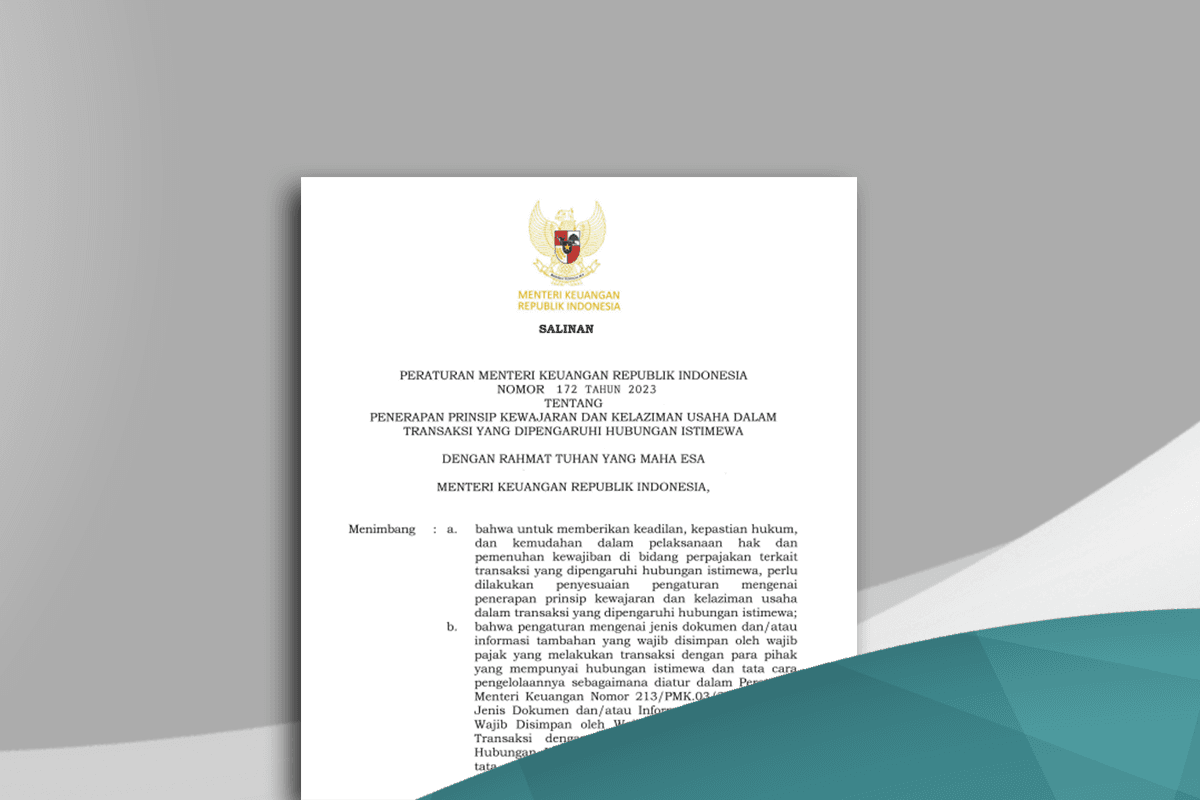 PMK 172/2023: Secondary Adjustment of Transfer Price can be Cancelled