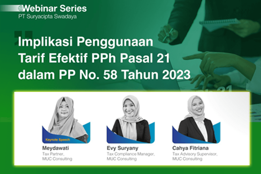 MUC-Suryacipta Selenggarakan Seminar Hybrid Ketentuan TER PPh 21, Simak Info Pendaftarannya!