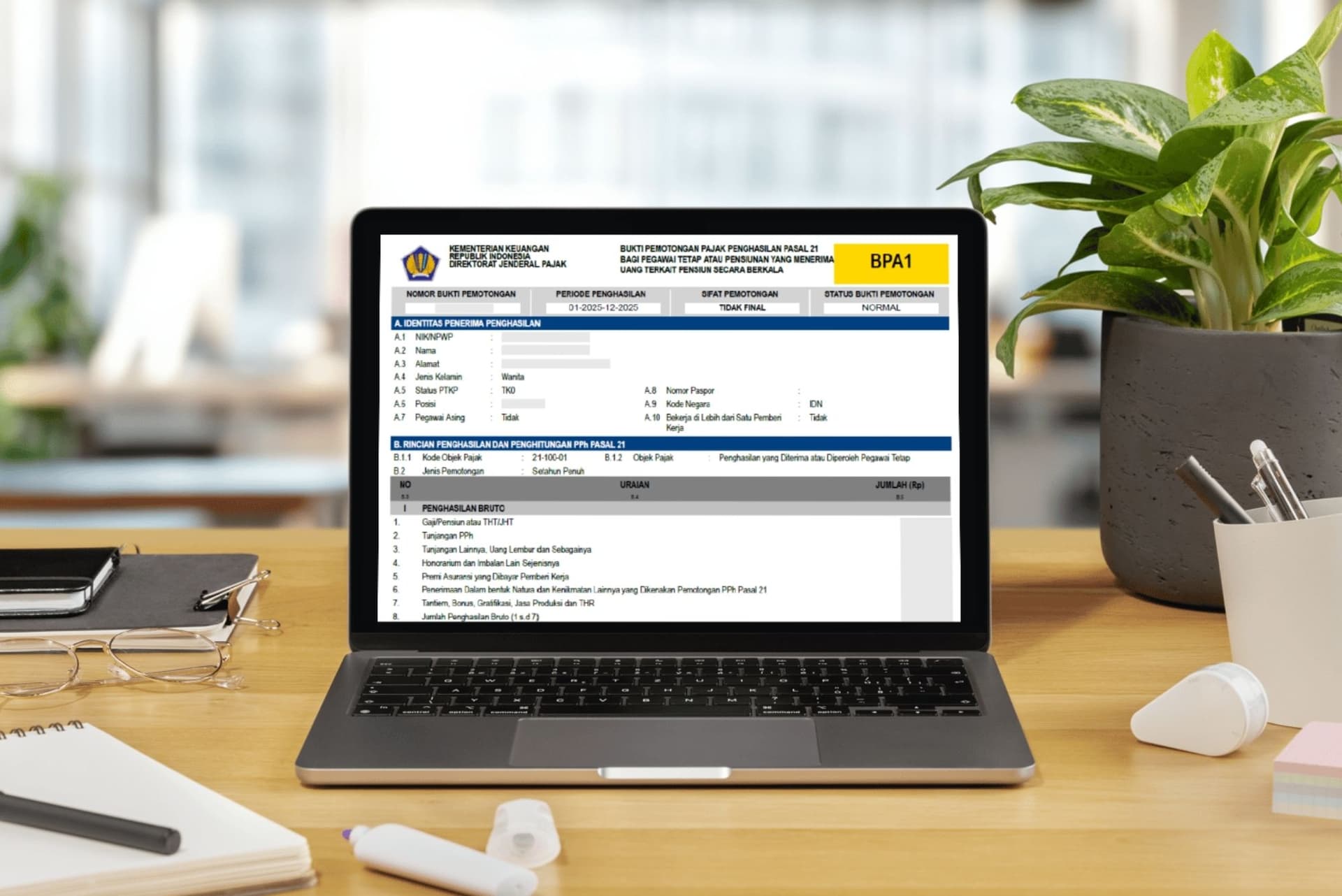Bukti Potong PPh 21 Sudah Bisa Kamu Download di Coretax, Berikut Caranya