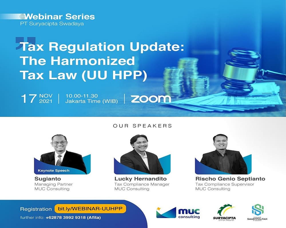 In collaboration with PT Suryacipta Swadaya, MUC Consulting Promotes HPP Law In collaboration with PT Suryacipta Swadaya, MUC Consulting Promotes HPP Law