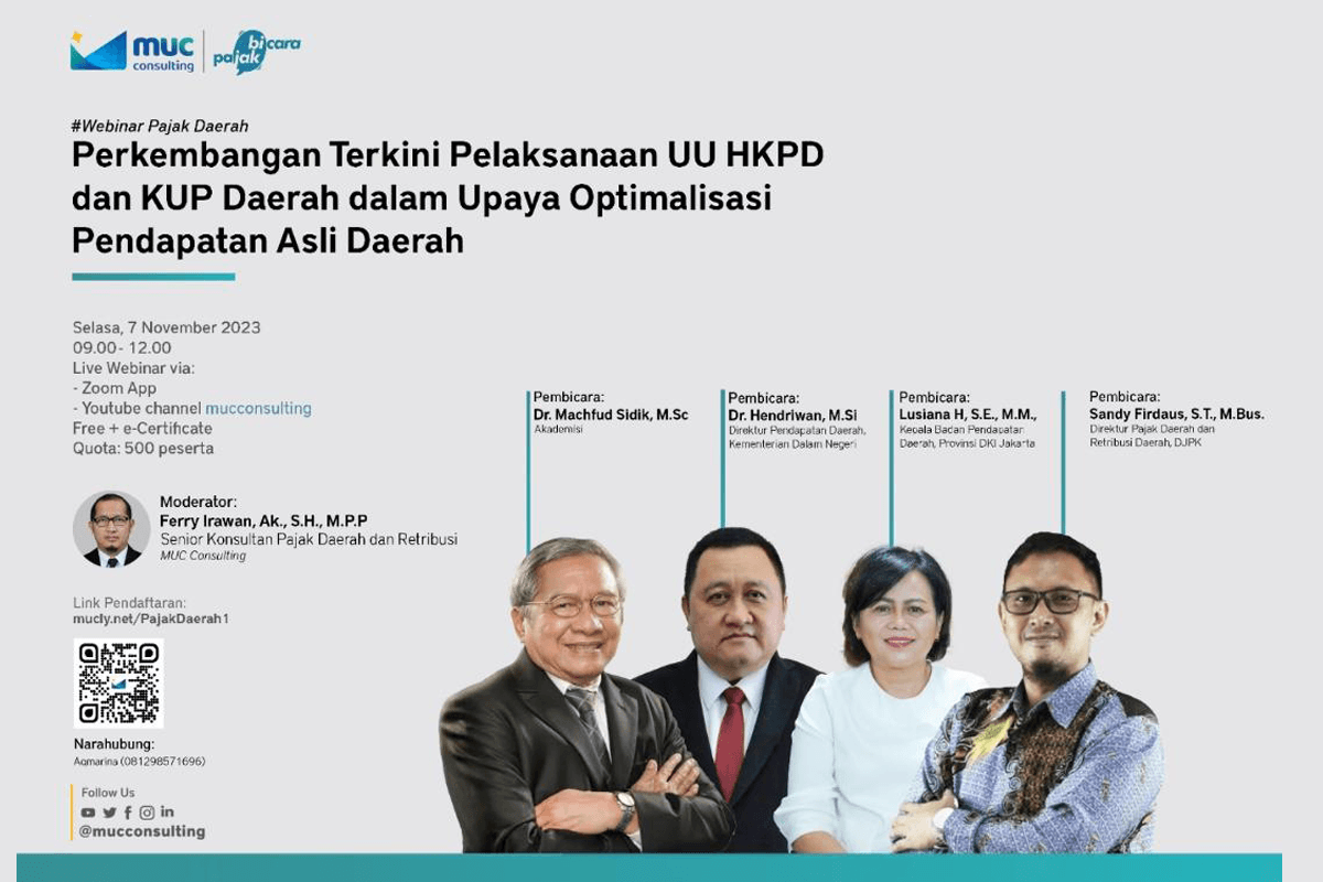 Dorong Optimalisasi Pendapatan Daerah, MUC Gelar Webinar UU HKPD Dorong Optimalisasi Pendapatan Daerah, MUC Gelar Webinar UU HKPD