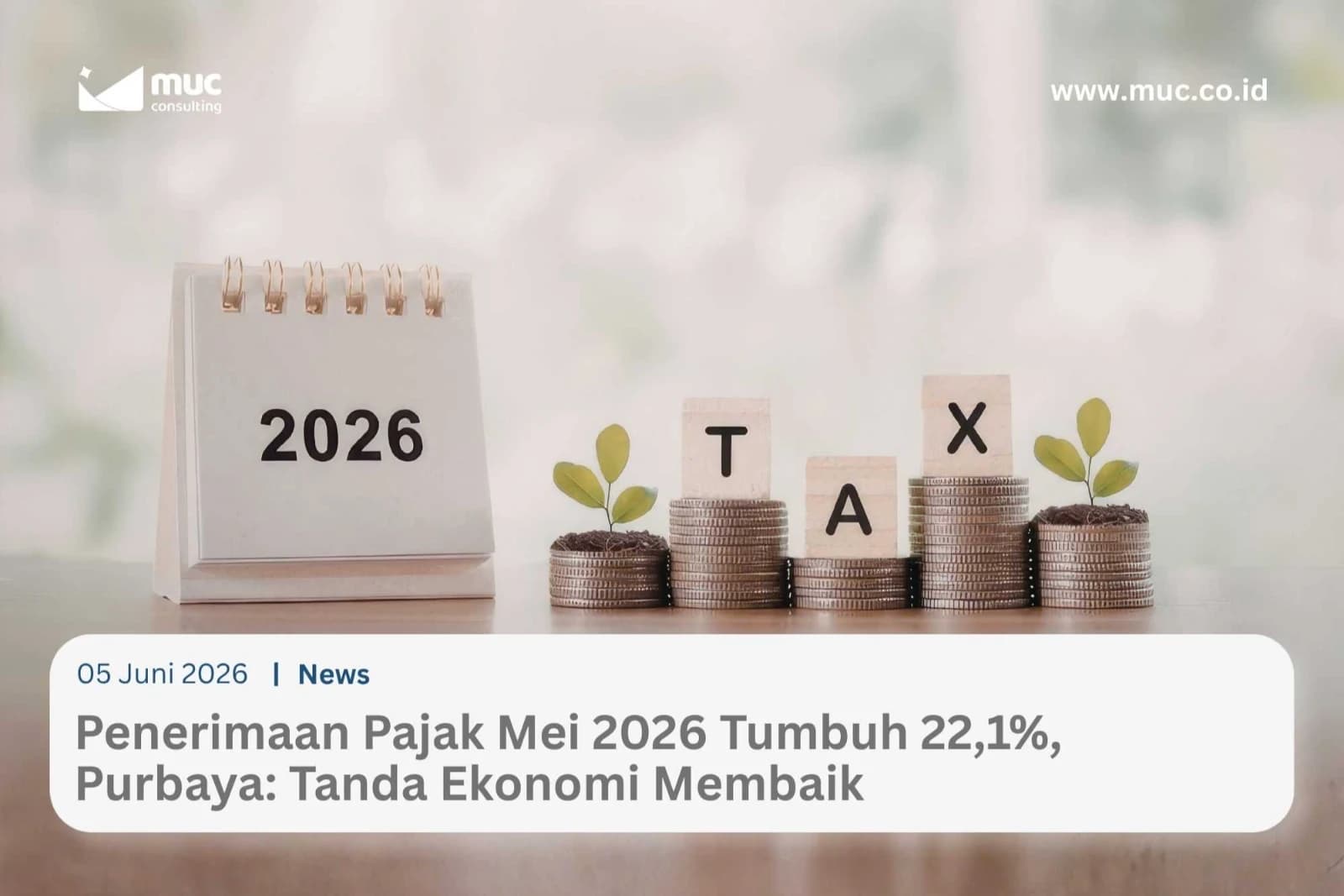 Penerimaan Pajak Mei 2026 Tumbuh 22,1%, Purbaya: Tanda Ekonomi Membaik Penerimaan Pajak Mei 2026 Tumbuh 22,1%, Purbaya: Tanda Ekonomi Membaik