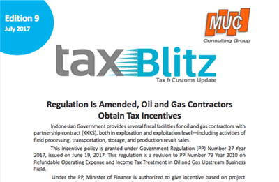 Regulation Is Amended, Oil and Gas Contractors Obtain Tax Incentives